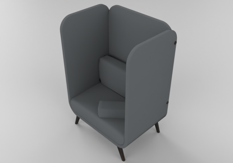 Poltronas y Sofás 3D - Poltrona de tela - Schuster - Casulo...