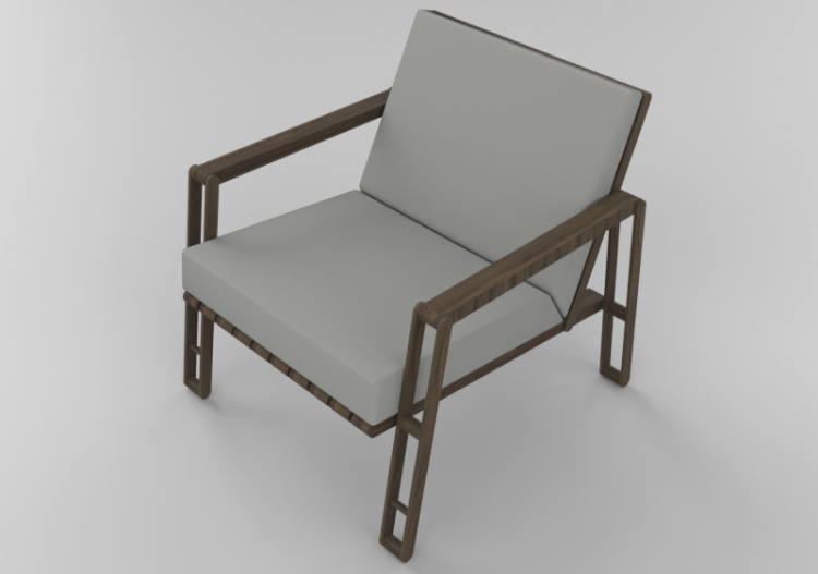 Divani 3D - Poltrona in tessuto - Schuster - Flexus Bassa -...