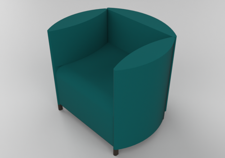 Poltronas y Sofás 3D - Poltrona de tela - Schuster - Mollis...