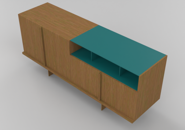 3D Furniture - Wooden buffet - Schuster - Duplicado - ACCA...