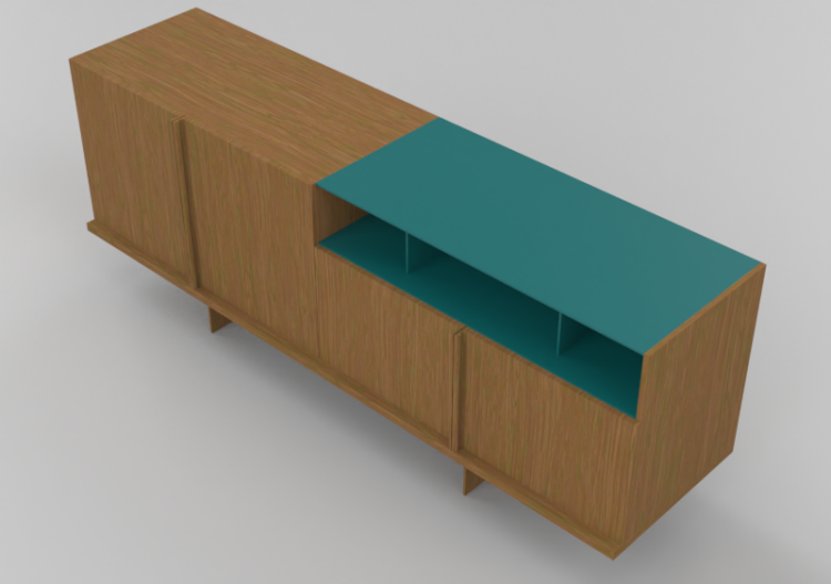 3D Furniture - Wooden buffet - Schuster - Duplicado - ACCA...