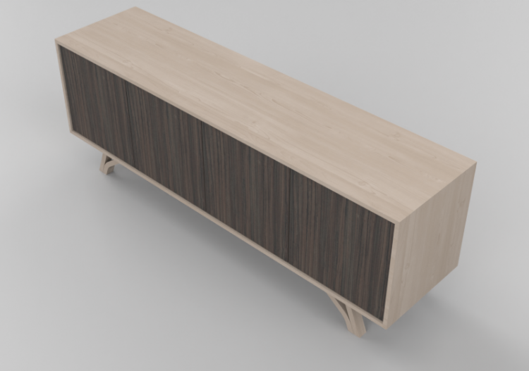 3D Furniture - Wooden buffet - Schuster - Colonia - ACCA...