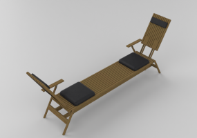 3D Deck chairs and sunbeds - Wooden deck chair - Schuster - Prosa
