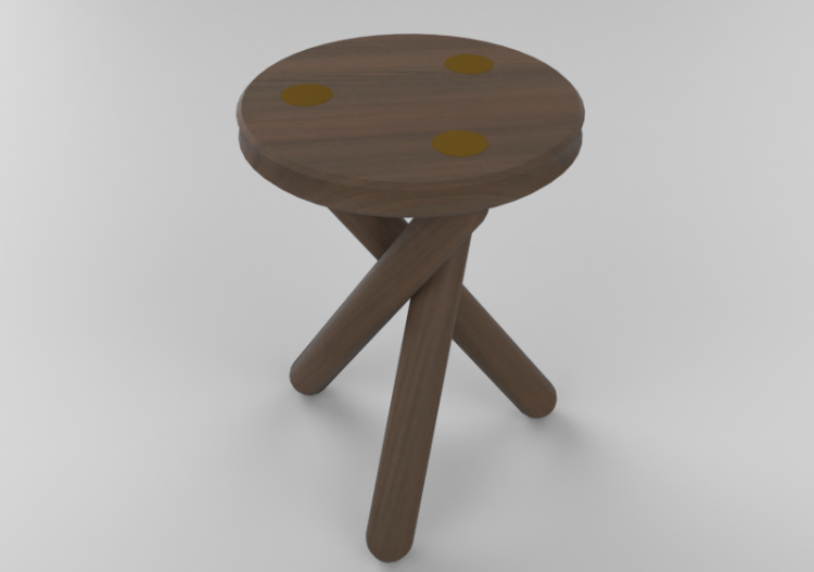 3D Chairs - Wooden stool - Schuster - Eldorado - ACCA...