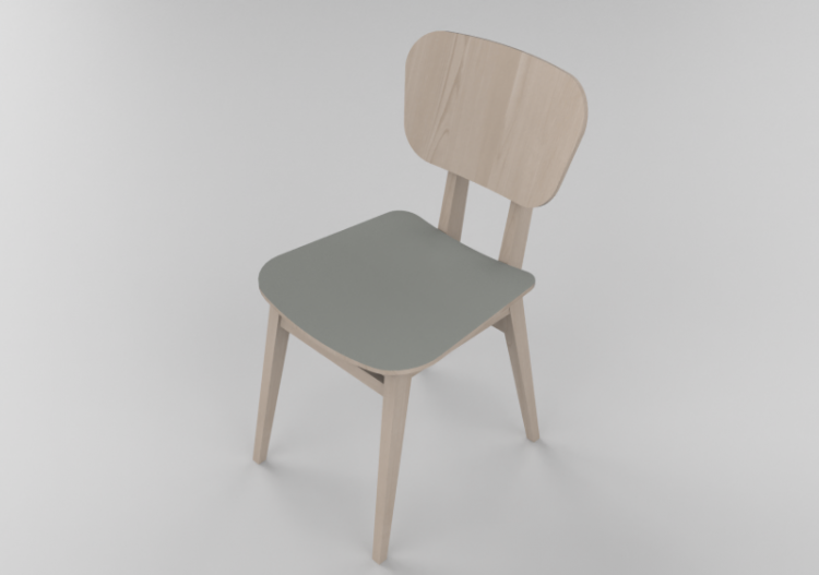 Chaises 3D - Chaise en bois - Schuster - Lu/L - ACCA...