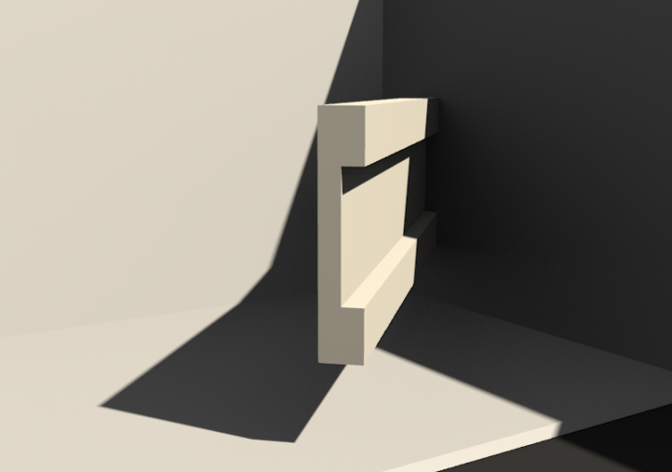 3D Rahmen - Cornice [P01] 440x80mm - ACCA software