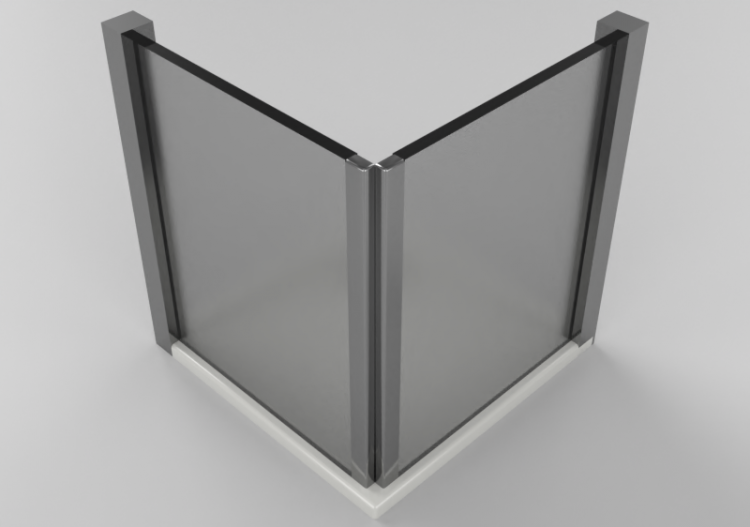 Duches 3D - Base de chuveiro com cabine - Ideal Padrão -...