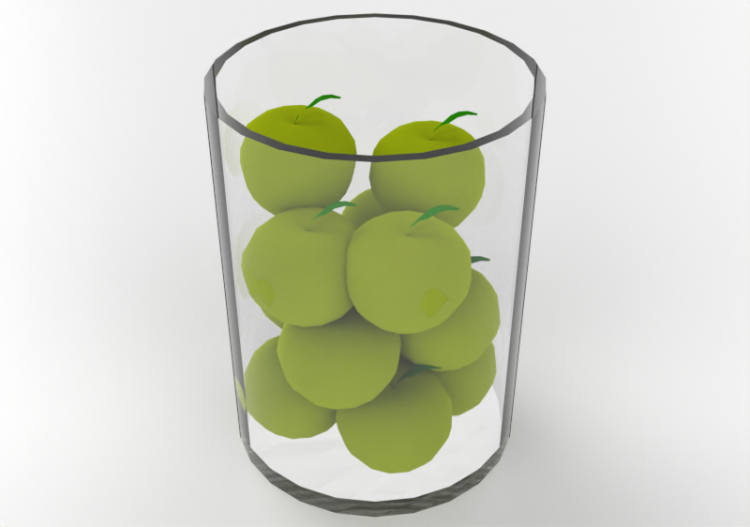 3D Accessories - Storage box with Apples - ACCA software