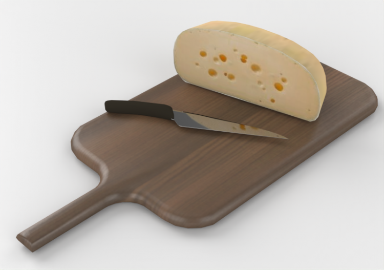 3D Zubehör - Schneidebrett mit Käse - ACCA software