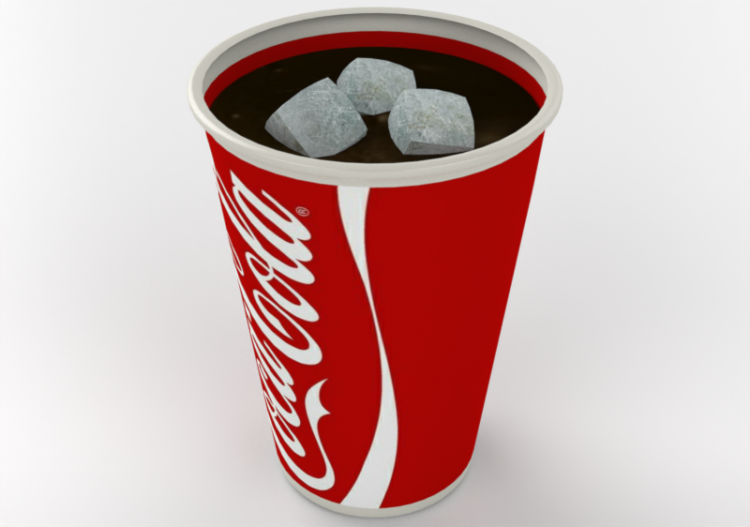 Accessoires 3D - Verre de coca-cola - ACCA software