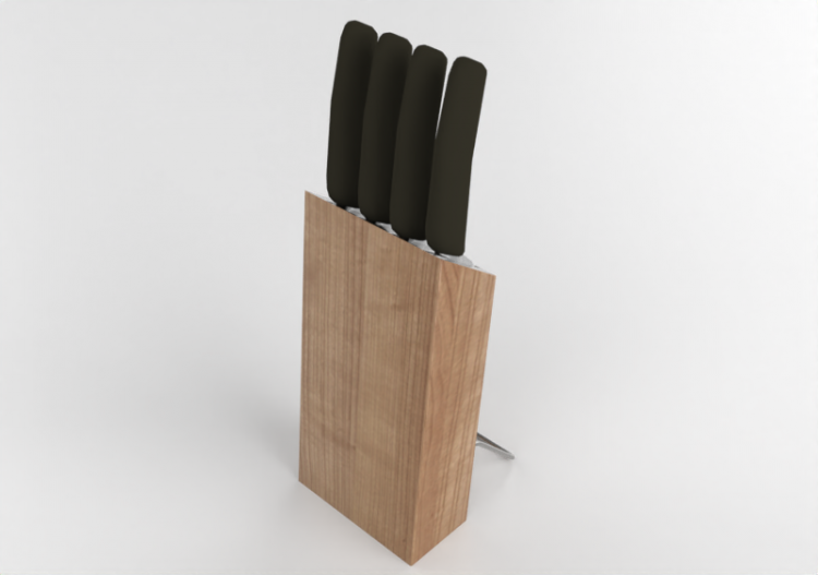 Vaisselle et couverts 3D - Jeu de couteaux - ACCA software