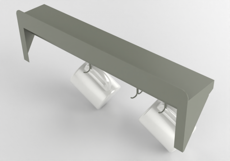 Crockery and cutlery 3D - Cup holder - ACCA software