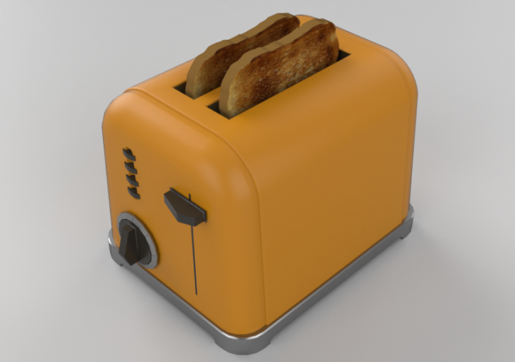 3D Haushaltgeräte - Zwei Scheiben Toaster - ACCA software