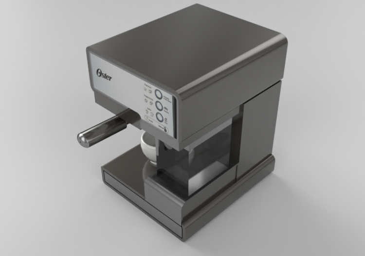 3D Haushaltgeräte - Kaffeemaschine - ACCA software