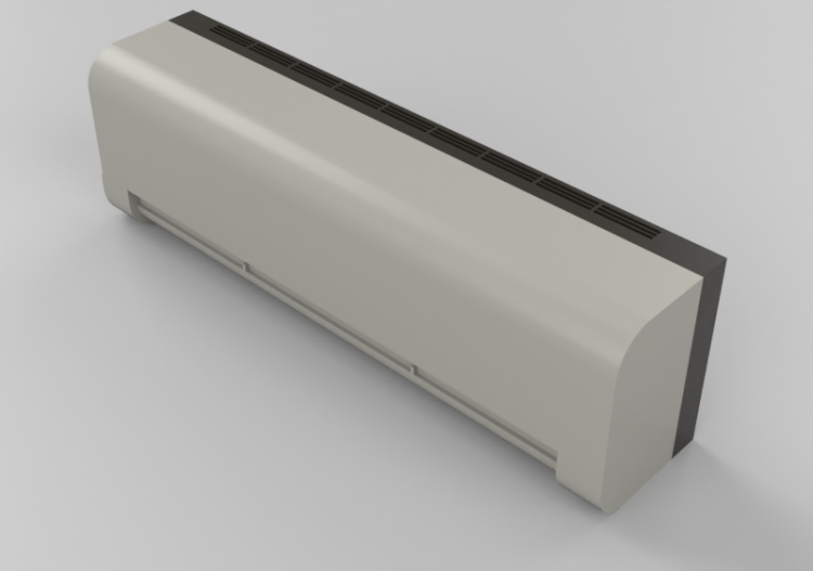 3D Electrical Appliances - Wall-mounted convector - ACCA...