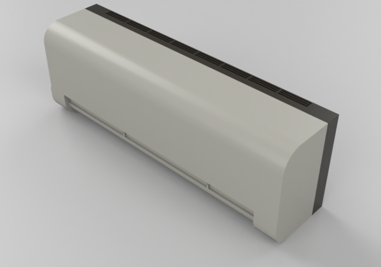 3D Electrical Appliances - Wall-mounted convector - ACCA...