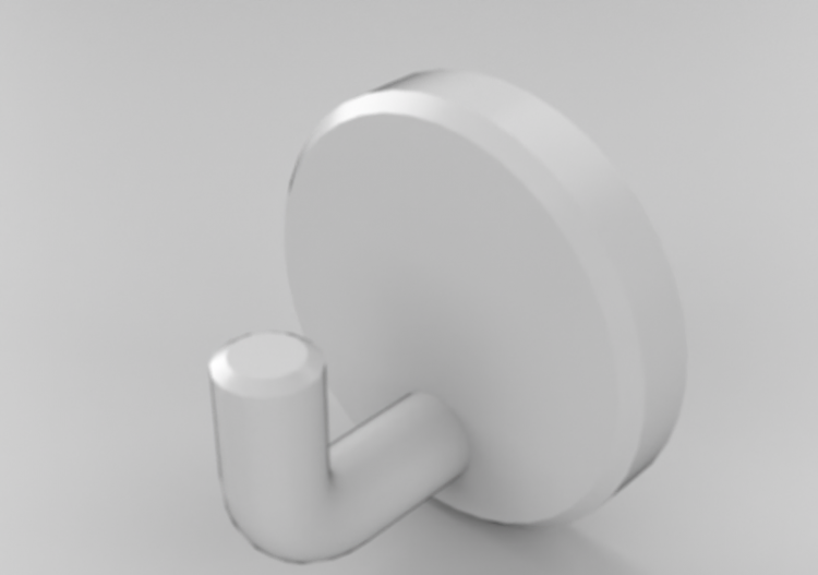 3D Zubehör - Haken mit fixierbaren Duschkopf - Hewi -...