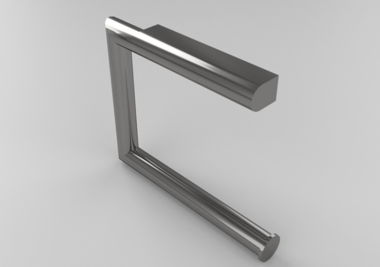 Acessórios 3D - Porta rolo para banheiro - Hewi -...
