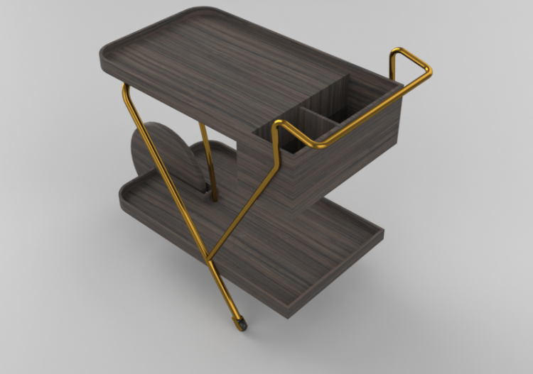 3D Tisch - Holztisch - Schuster - Barolo - ACCA software