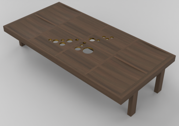 3D Tisch - Holztisch - Schuster - Poas - ACCA software