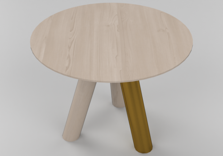 Mesas 3D - Mesa de madera - Schuster - Raízes - ACCA...
