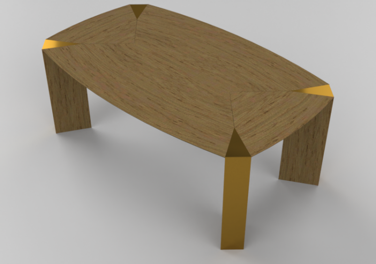 Mesas 3D - Mesa de madera - Schuster - Trez - ACCA software