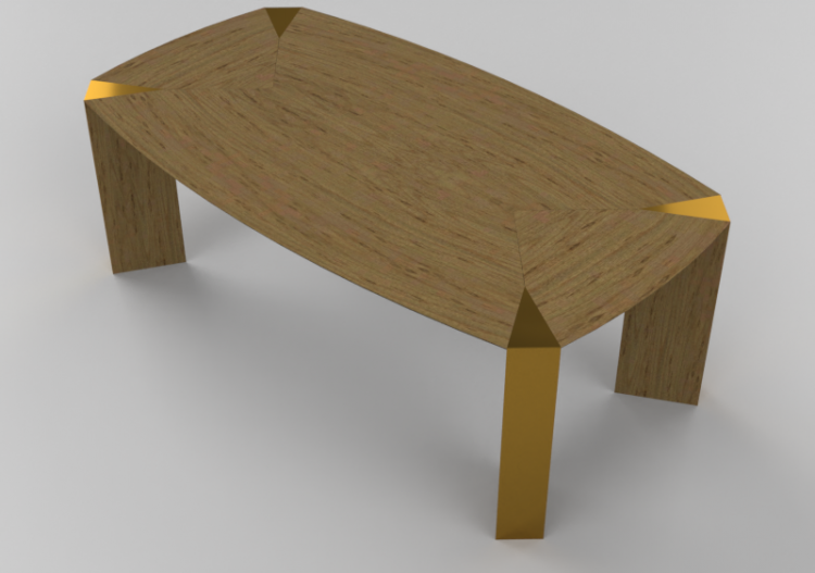 Mesas 3D - Mesa de madeira - Schuster - Trez - ACCA...