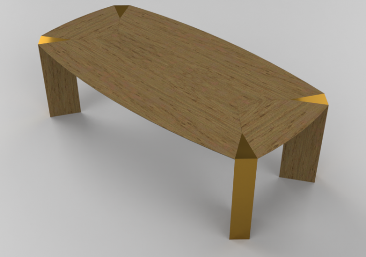 3D Tables - Wooden Table - Schuster - Trez - ACCA software