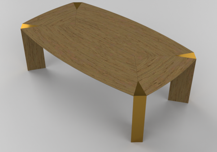 3D Tables - Wooden Table - Schuster - Trez - ACCA software