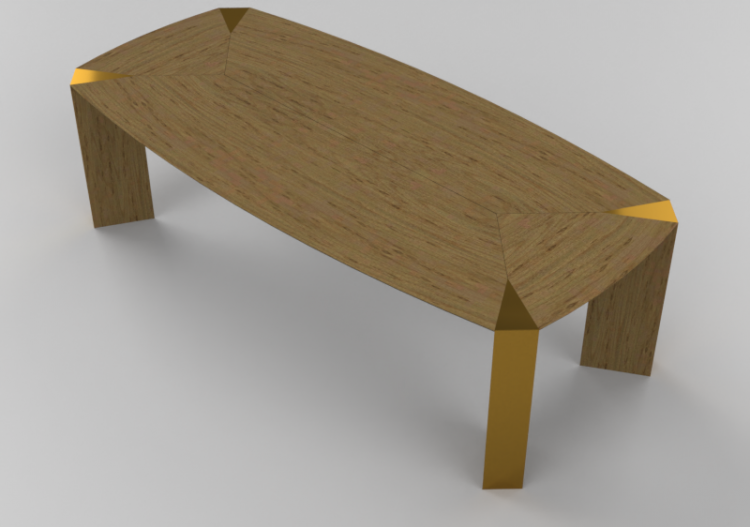 Mesas 3D - Mesa de madeira - Schuster - Trez - ACCA...