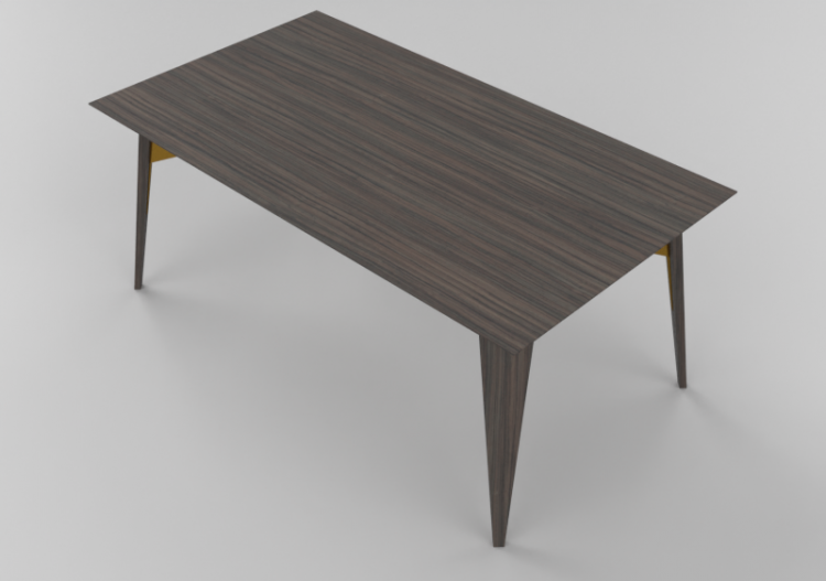 3D Tables - Wooden Table - Schuster - Triangular - ACCA...