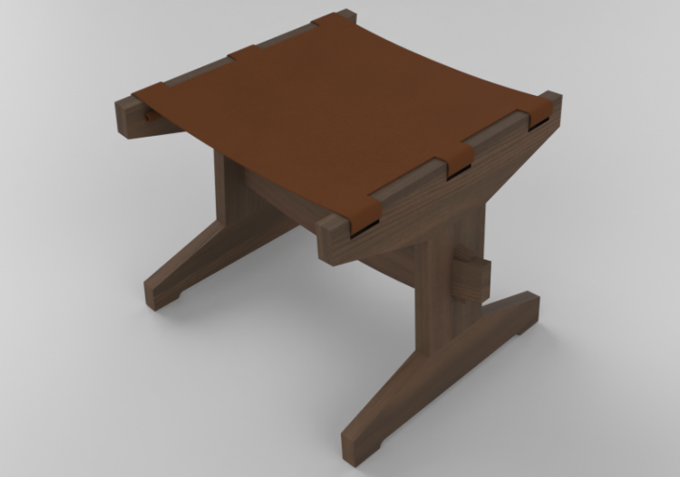 Cadeira 3D - Banqueta de madeira - Schuster - Rodeo - ACCA...