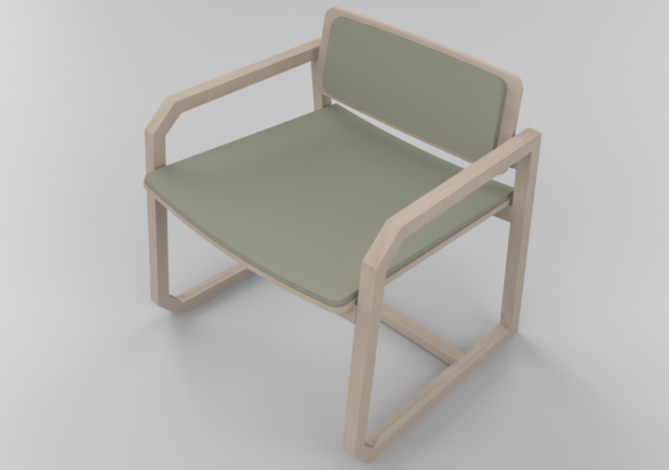 Sillas 3D - Silla de madera - Schuster - C - ACCA software