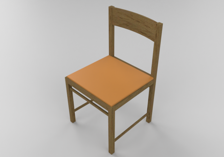 Sillas 3D - Silla de madera - Schuster - CA - ACCA software