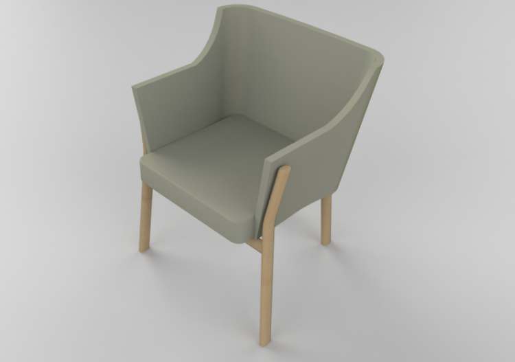 3D Chairs - Wood Chair - Schuster - Porto - ACCA software