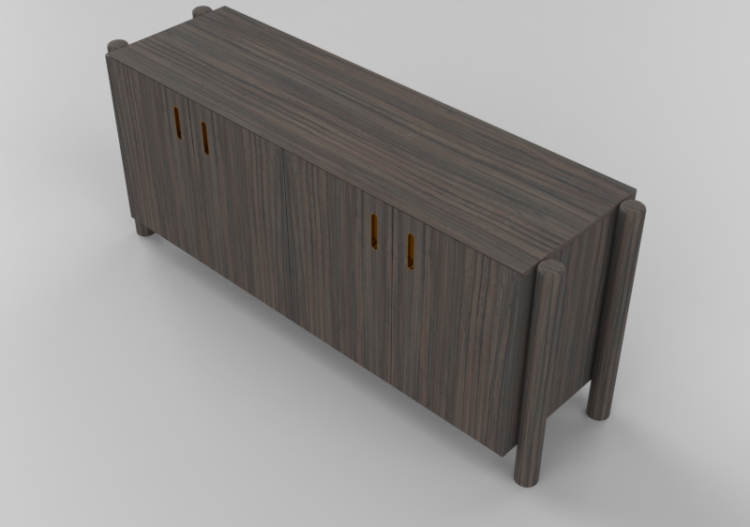 3D Möbel - Holzbuffet - Schuster - Voyage - ACCA software