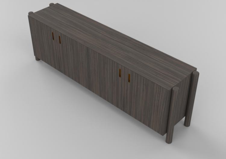 3D Möbel - Holzbuffet - Schuster - Voyage - ACCA software