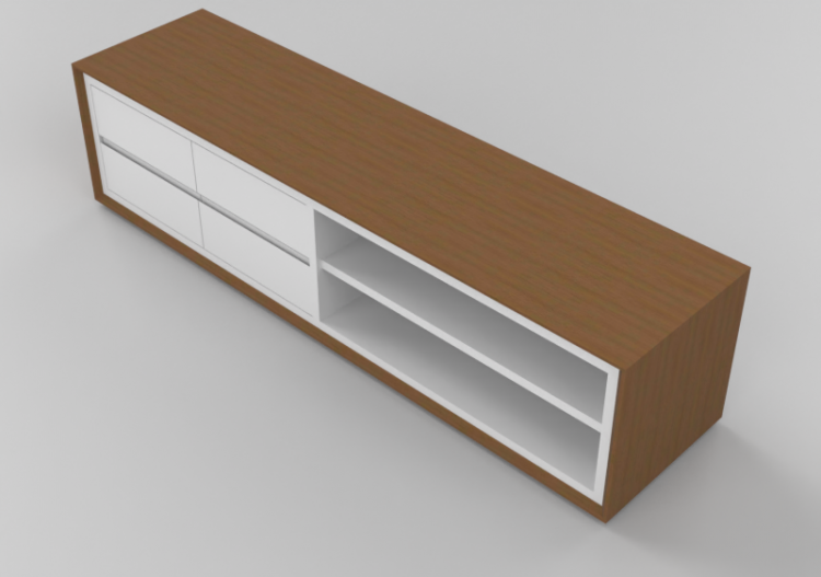 3D Furniture - Wooden Cabinet - Schuster - Cascas - ACCA...