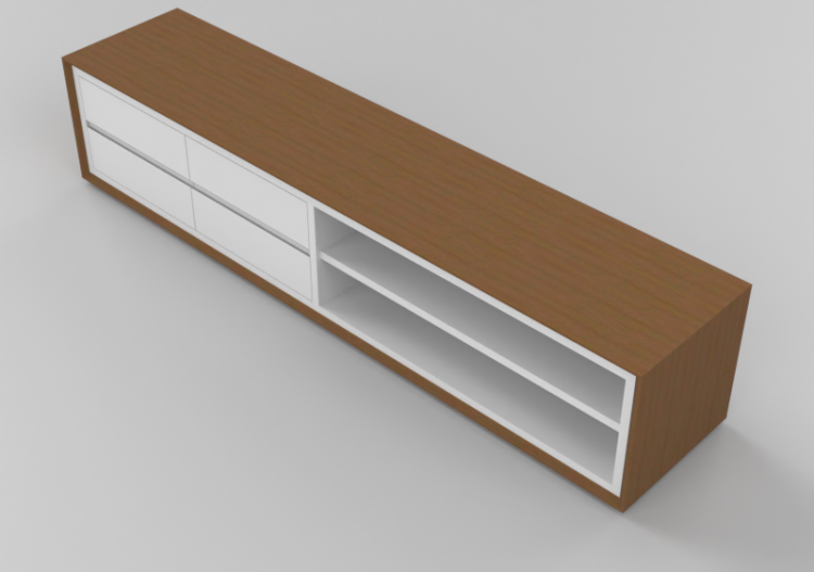 3D Furniture - Wooden Cabinet - Schuster - Cascas - ACCA...
