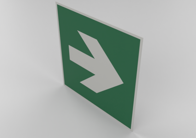 Straight arrow to the right - E005DX - ACCA software