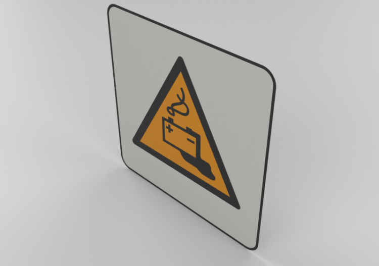 Danger; charge de la batterie en cours - W026 - ACCA...