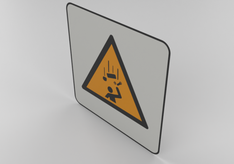 Danger; Chute d'objets - W035 - ACCA software