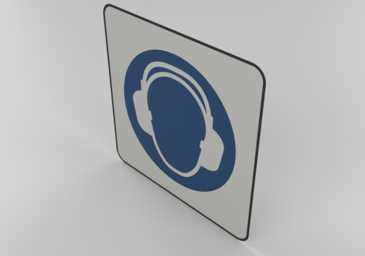 Protection auriculaire obligatoire - M003 - ACCA software