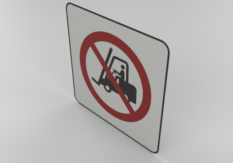 Transit to forklifts prohibited - P006 - ACCA software