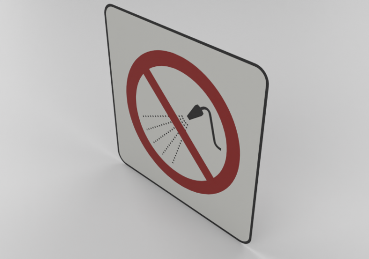No spraying of water - P016 - ACCA software