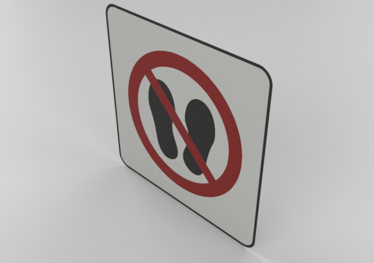 Do not enter with shoes - P024 - ACCA software
