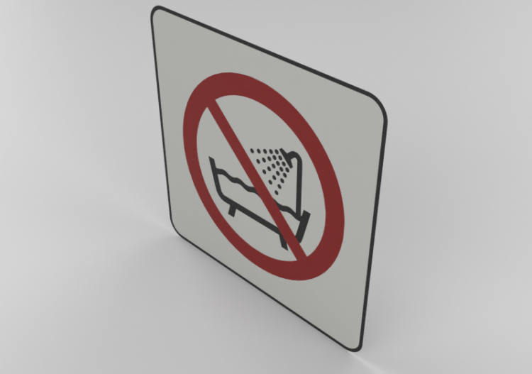 Do not use the device in a bathtub, a shower or a full tank...