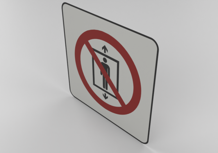 Do not use the elevator for people - P027 - ACCA software