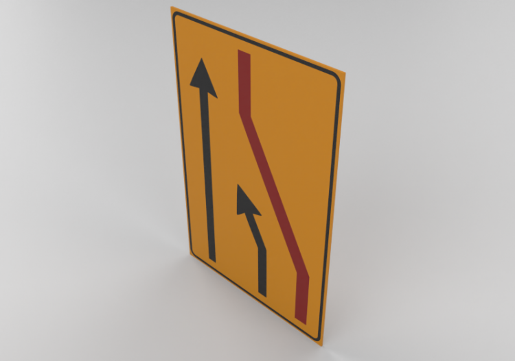 Signal für geschlossene Spur (rechter Spurschluss) - 411/a...