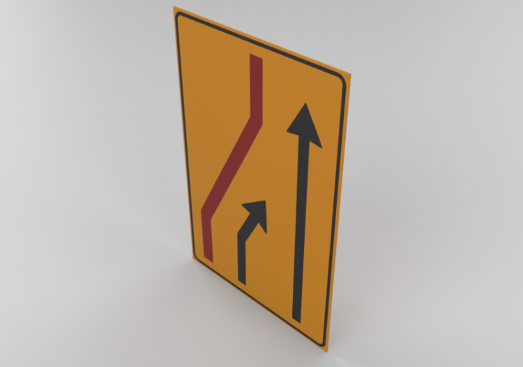 Closed Lane (left lane closure) - 411/a - ACCA software